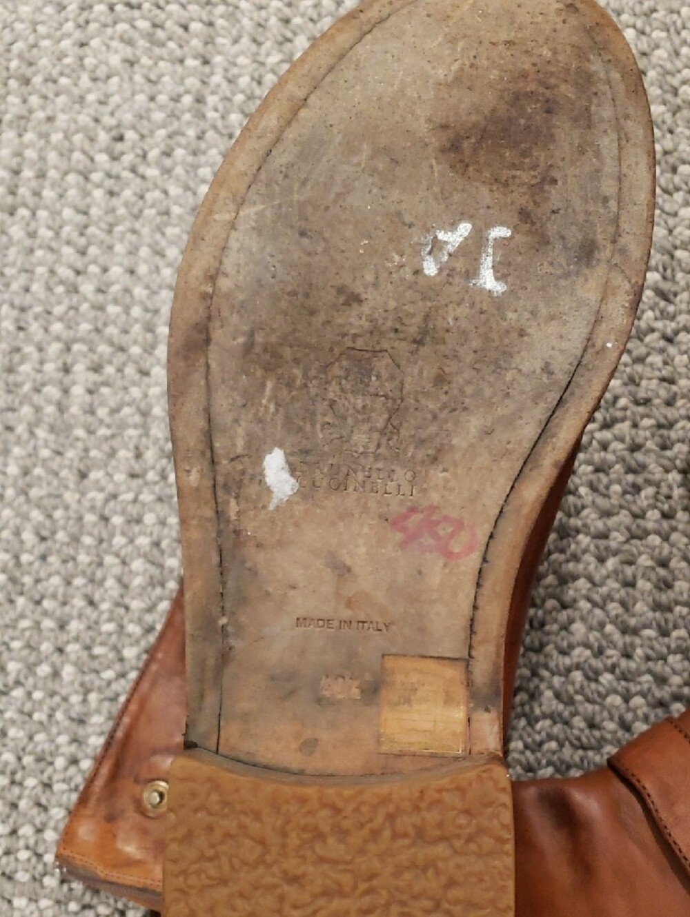 Brunello Cucinelli Tan Leather Harness Boots - Picture 9 of 16